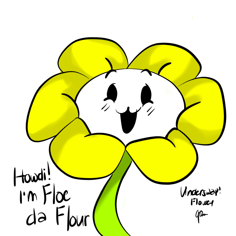 Underswap flowey sprite remake