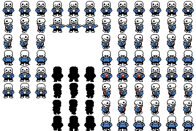 Insane Sans - Sprite Hard Mode Sans - Free Transparent PNG Clipart