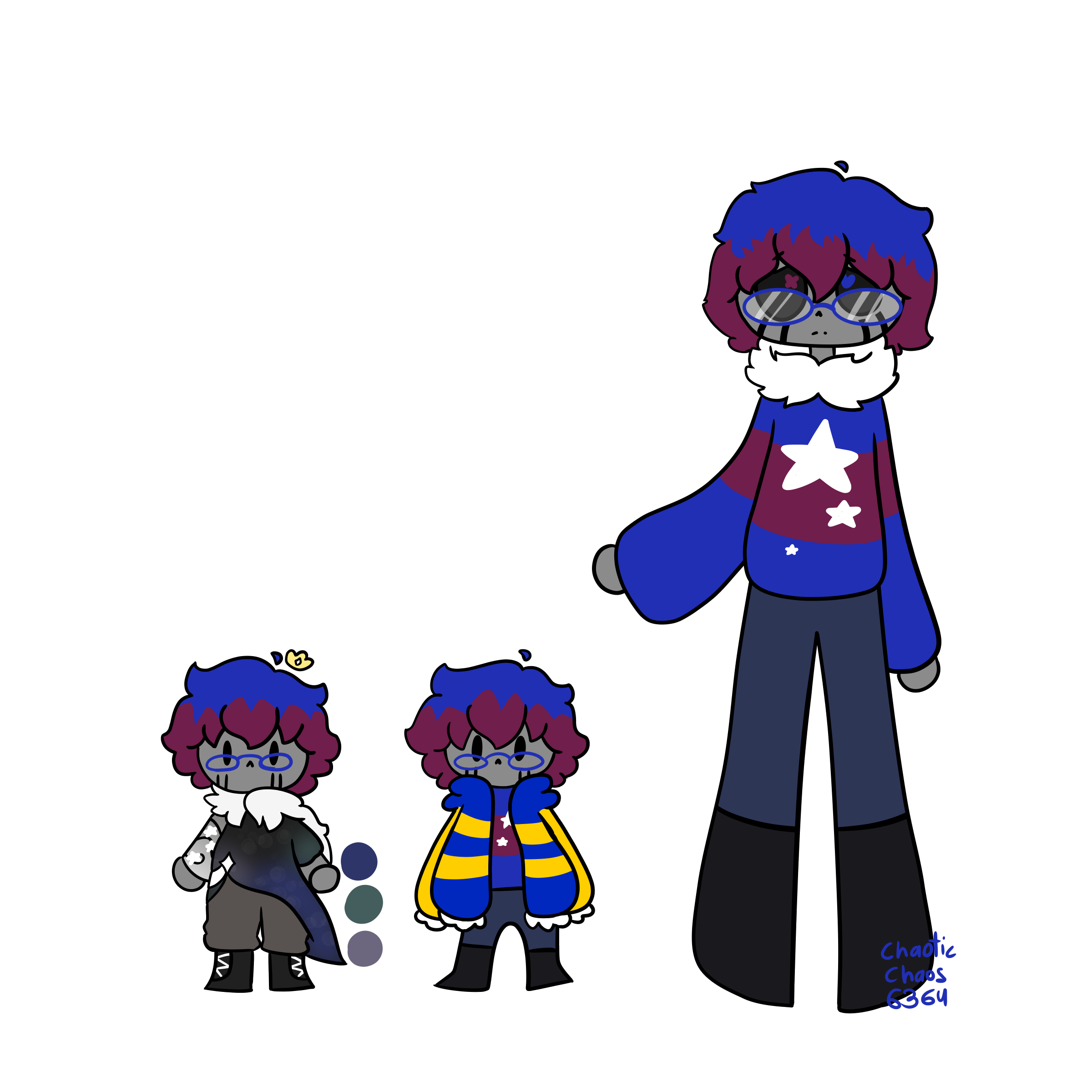 Some Sans AU OCs: Passive Nightmare Sans and Corrupt Nightmare