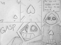 I re drew epic sans in colors (the original version is black and white one  ) welp hope its cool (is it cringe or not, cuz i think its good enough-) 