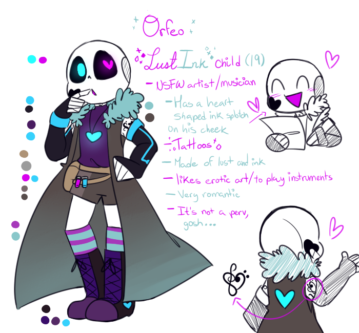 An Ink Sans and Lust Sans fusion based on my head cannons : r/Undertale