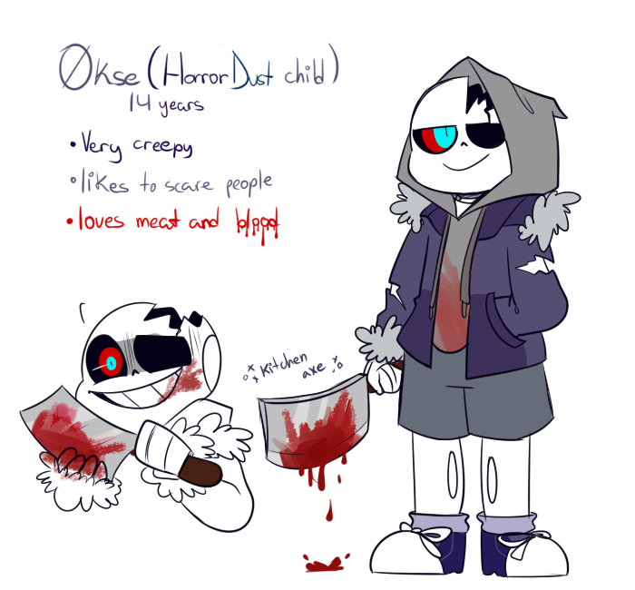 Artemiza on X: My Fan-Child HorrorXGeno Sans~ He is one of my oldest  fan-child! I adore him~ ❤ #horrortale #aftertale #fanchild #horrorxgeno  #horrorsans #genosans #aftersans #sanscest #sansxsans #child #blood  #Nicolas  /