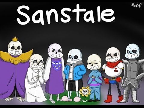 Undertale И так вы бы хотеле подраться с Сансами из разных АУ? В это игре  это возможно и даже вы могли бы..