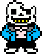 Sans sprite Created by Le Fun Shark