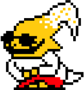 Alphys Battle concept sprite Created by Le Fun Shark