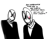Gaster's outdated official design - Created by Vic the Underfella