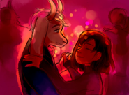 Asriel and Frisk in Love - Created by teandstars