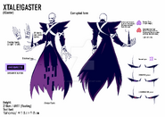 Official X-Tale Corrupted Gaster reference by jakei95