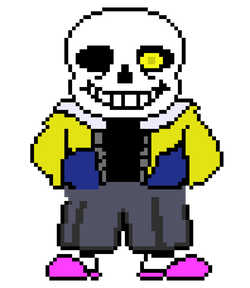 Undertale Au Fanon Wiki - Pixel Art Sans Undertale, HD Png Download - vhv