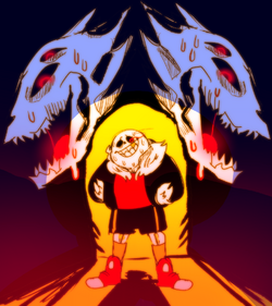 Undertale / Underfell Sans Kustard Ice cream Art Print by AlistairArtwork