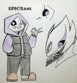 intelligence prob outer sans #epictale #outertale #sans #toriel #epict