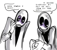 Gaster from the past Official design - Created by Vic the Underfella