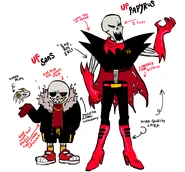 Sans and Papyrus's official artwork - Created by Vic the Underfella