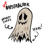 Napstablook's Official design (digital) - Created by Vic the Underfella