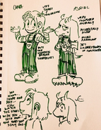 Chara and Asriel's Official designs - Created by Vic the Underfella