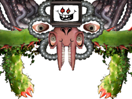 Undertale Flowey Art Papyrus, fundo de horror, fotografia, outros