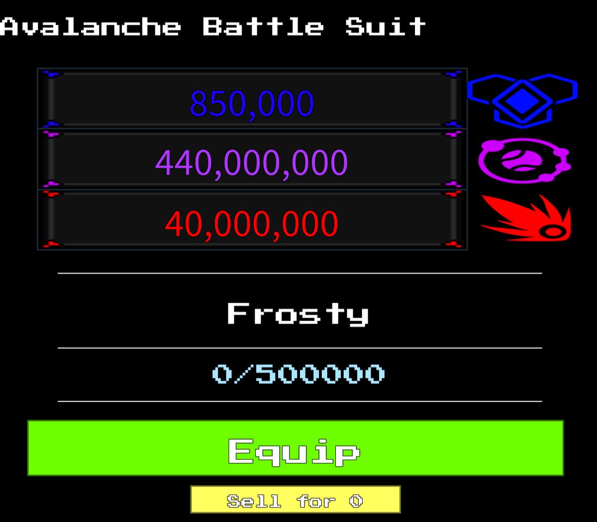 Avalanche Battle Suit | Undertale Dungeon Alive Wiki | Fandom