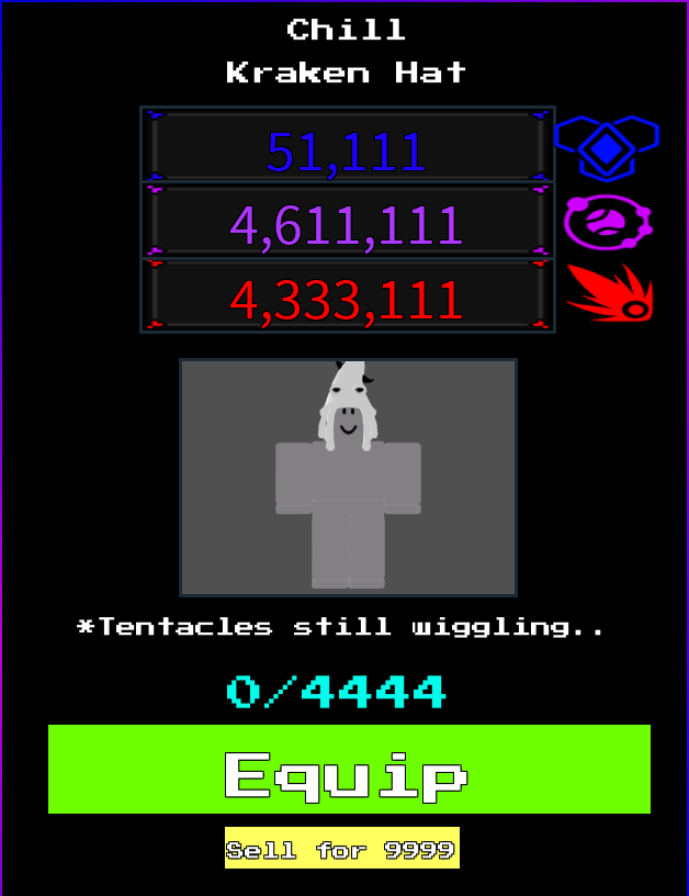 Chill Kraken Hat | Undertale Dungeons: Alive Official Wiki | Fandom