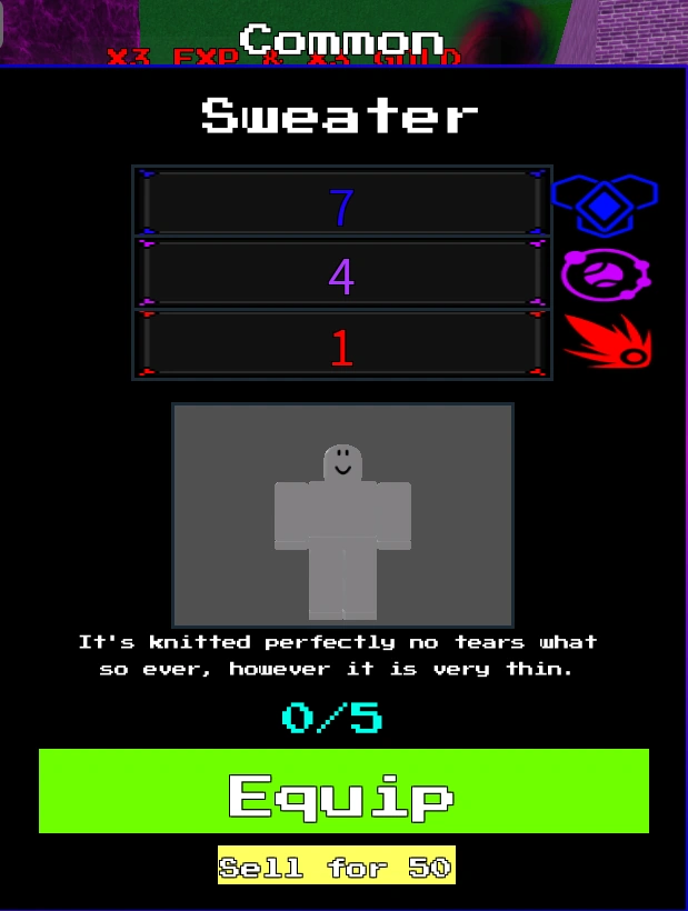 Sweater | Undertale Dungeons: Alive Official Wiki | Fandom