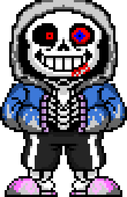 undertale fell sans pixel art - Imgur