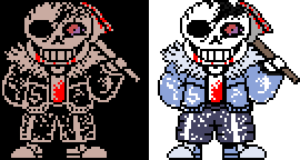 Horror Sans on X: Horror Sans (Me) Phase 2: The Massacre Resumes A sprite  animation that I made. #Undertale #Sans #Animation #Gif #undertaleFanart   / X