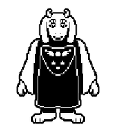 La runa es la característica más destacada de la túnica o vestido de Toriel.