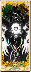 The official tarot card for Asriel's final form, as Major Arcana XIII, "Death."[29]