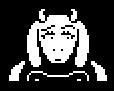 Toriel still confused by the strange outcome of the boring dummy fight.