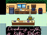 メタトンのクッキングショーに参加している主人公