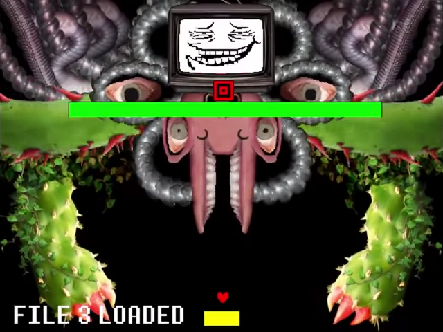 Glitchy Omega Flowey - Final Boss - Tapestry