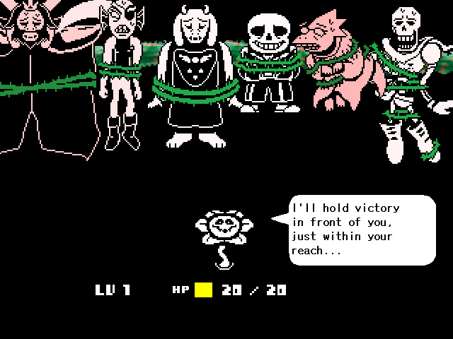 Was watching a video showcasing all of the post-Toriel fight Flowey  dialogues and noticed this nice parallel. : r/Undertale