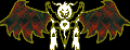 A forma final de Asriel, se parecendo muito com a Runa Delta.