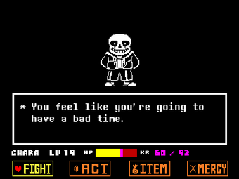 Sans 戰鬥中 Undertale Wiki Fandom