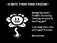 Фото последней страницы руководства Undertale Демо, до первого прохождения боя с Ториэль