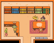 Snowdin Library location interior