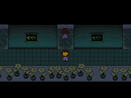 Tisch voller Blumen im Wahren Labor