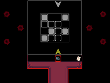 左邊的射擊謎題房間