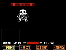 Der Spieler bewegt das Kugelboard zum KAMPF-Knopf