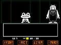 Toriel screenshot staring at Froggit