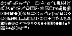 Da Wingdings font package used up in Undertale.