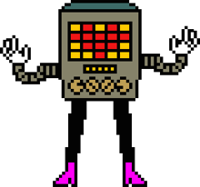Mettaton während den Credits im Wahren Pazifisten-Ende.