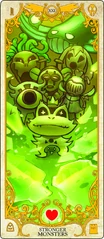 Stronger Monsters tarot card as "The World"