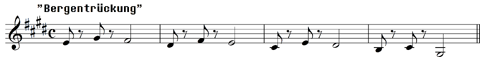 Leitmotif bergentrückung