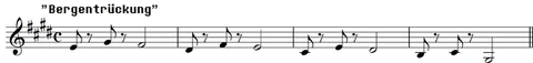 Leitmotif bergentrückung