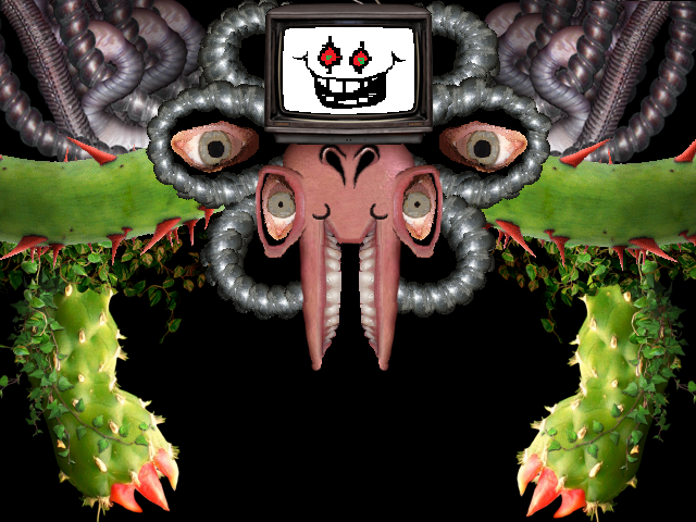 Undertale Flowey Art Papyrus, fundo de horror, fotografia, outros