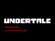 The ending screen.