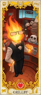 Grillby tarot