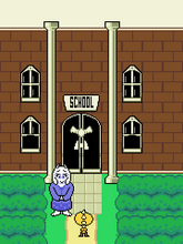 Screenshot-Toriel and Monster Kid at school