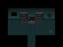 部屋にはテレビと研究記録No