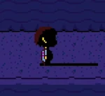 Die Beleuchtung verändert sich radikal, wenn Undyne in der Nähe ist.